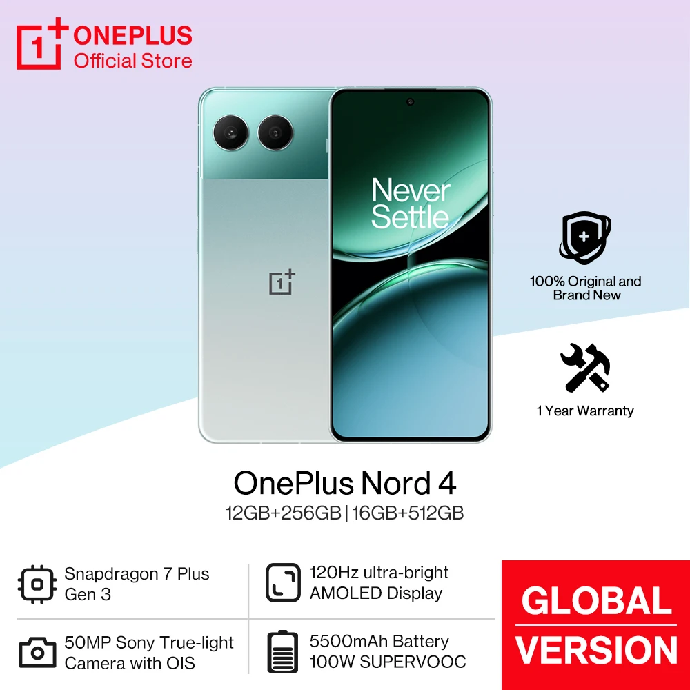 新しい OnePlus Nord 4 グローバル バージョン Snapdragon 7