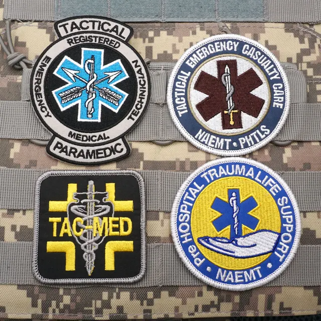 Military Paramedic Patch Badge  Patches Embroidered Paramedic -  Embroidered Patches - Aliexpress