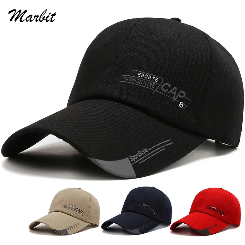 Men Structured Baseball Cap Solid Cotton Snapback Spring Autumn Women Label Stick Sunhat Outdoor Hip Hop Baseball Hat Casquette baseball caps sports sun hats