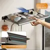 Balcony Drying Racks Foldable Multifunctional Stainless Steel Sock Drying Shelf Window Retractable Drying Clothes And Shoes Rack 3
