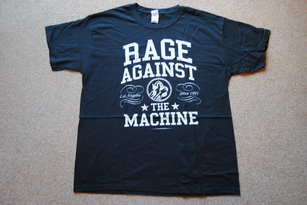 Rage Contro La Maglietta College Machine College Nuovo Nome Ufficiale Di Uccisione Ratm