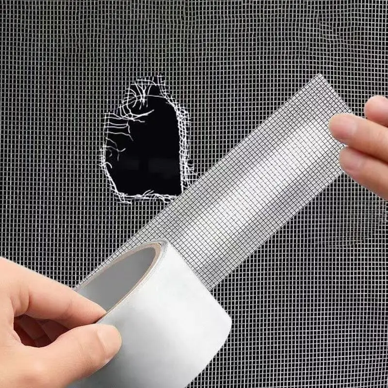 Window Screen Repair Tape Self Adhesive Mesh Tape Net Door Fix Patch Anti Insect Mosquito Mesh Broken Holes Repairing window screen repair tape