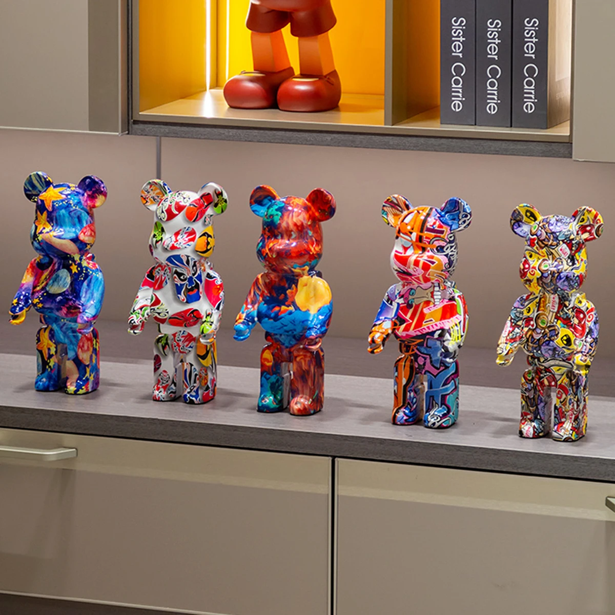 Bearbrick 400% 28cm Sammlerfigur - ABS Vinyl Bär Desktop Deko