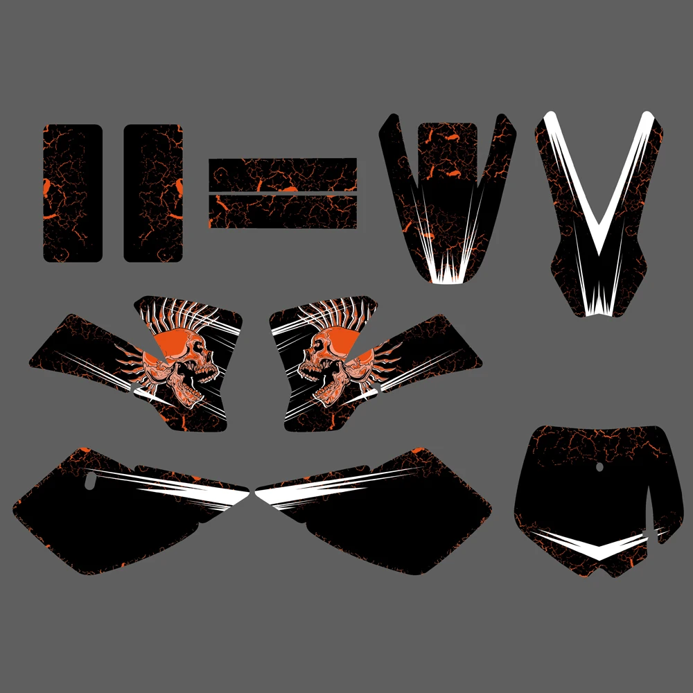 NICECNC Verkleidungs-Grafik-Hintergrund-Aufkleber für KTM SX50 KTM 50 SX 50 2002 2003 2004 2005 2006 2007 2008. Anpassen – Detail 5