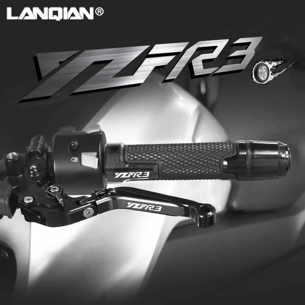 

For Yamaha YZFR3 Motorcycle Accessories Brake Clutch Levers Handlebar Hand Grip Ends YZF-R3 YZF R3 2015 2016 2017 2018 2019 2020