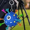 Golf Tee Holder For Bag Portable Small Ball Tee Holder Colorful Golf Ball Tee Holder Novelty Keychain Accessory For 3 1/4 2 3/4 5