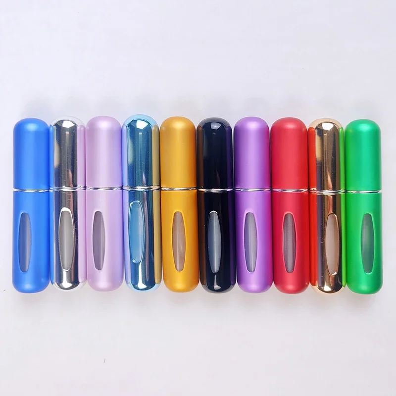 10PCS 5ml Refill Perfume Bottle Portable Refillable Aluminum Atomizer For Travel