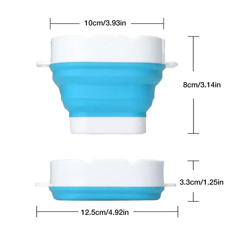 Collapsible Paint Brush Cup Portable Washer 1.2L Washing Bucket Holder Cleaner Painting Water