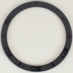 Premium Aluminum/Ceramic Bezel Insert, Flat 38mm x 31.5mm, 1 Piece, High - Quality Replacement Watch Part (Style 12 ceramic)