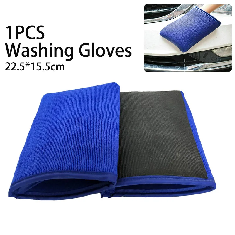 Microfiber Car Towels Microfiber Cleaning Gloves Car Cleaning Gloves Car Polishing Cloth Towel Clay Cloth Car Washing Decontamination Volcanic Mud To Remove Rust Cleaning Gloves Supplies