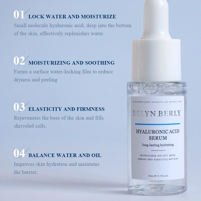 BELYN BERLY Face Serum 3Pcs/Lot Hyaluronic Acid + Vitamin C + 24k Gold Serum Moisturizing Spot White Facial Serum 2