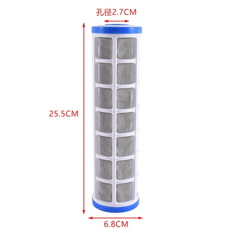 1pc 10inch Stainless Steel Mesh Filter Element Clean Fill Filter Material Cleaning Machine Equipment Front Core Washable
