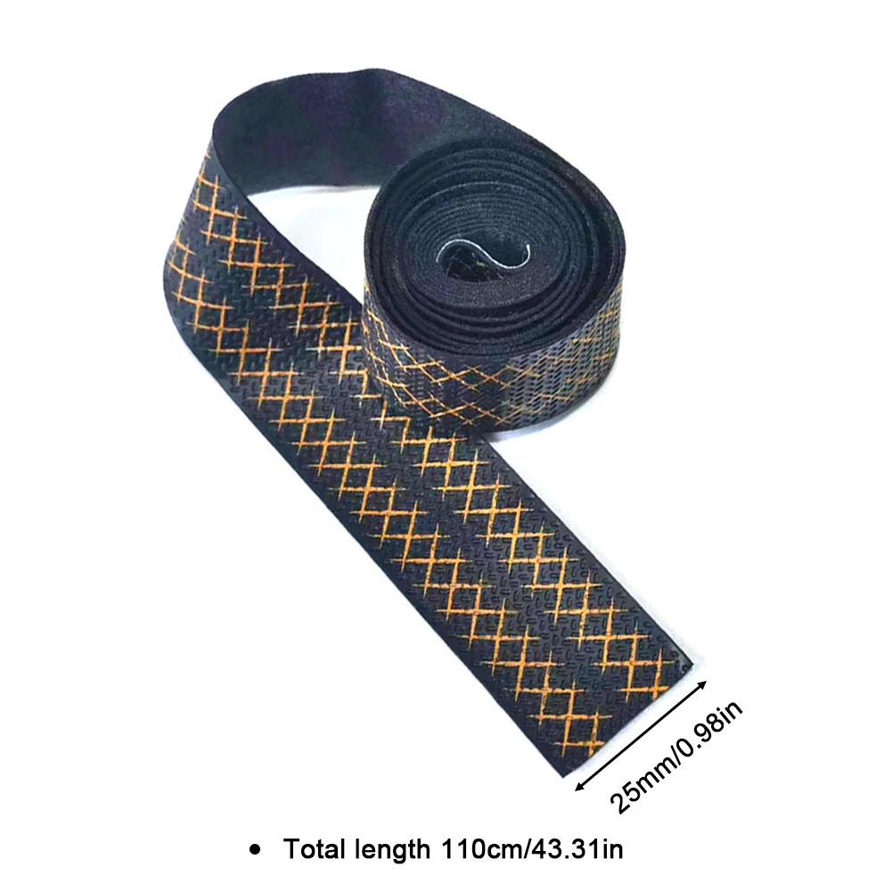 1Pc PU Leather Shock-proof Embossing Racquet Handle Grip Anti-Slip Slingshot Racket Fishing Rod Winding Band Sports Handle Grip