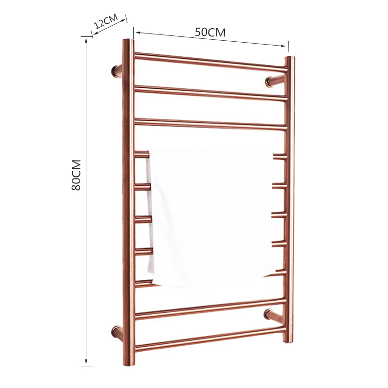 Electric Bath Towel Rack Heating Holder Thermoster 80CM*50CM Suitable For bathroom Heated