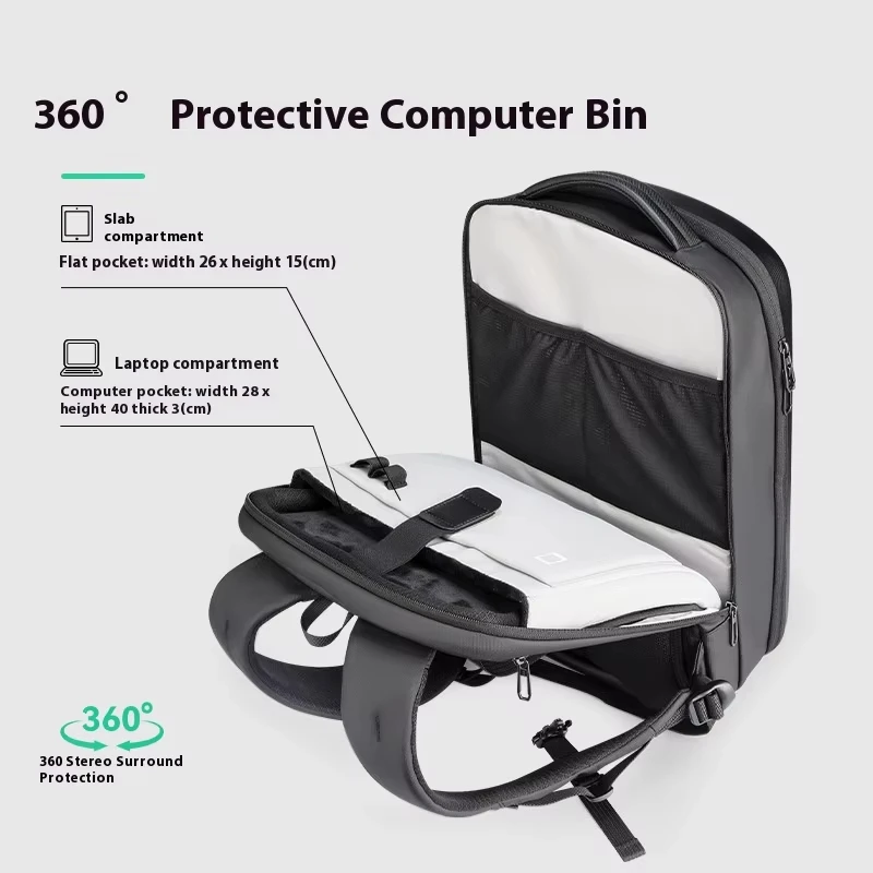 Mark Ryden PU Hard Sheet Password Lock Anti-theft Backpack 4