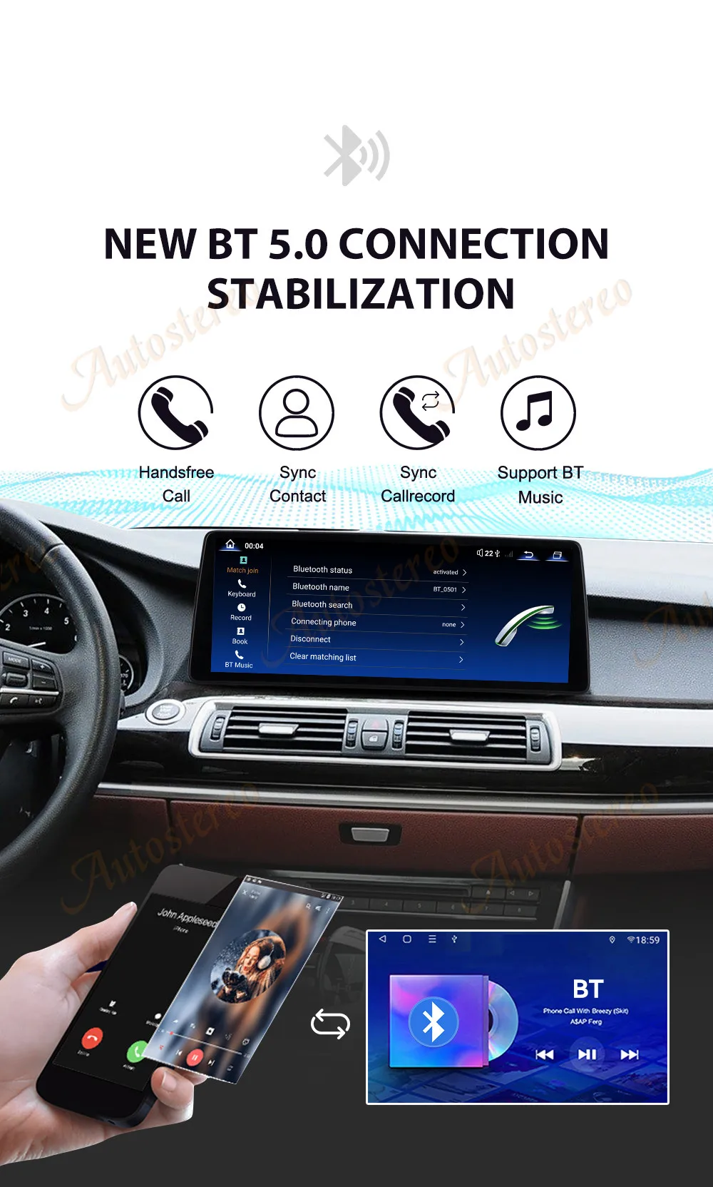 ID9 12.9 Ultra Dual BT Carplay Android 14 Car GPS Navigation For BMW 5GT F07 200