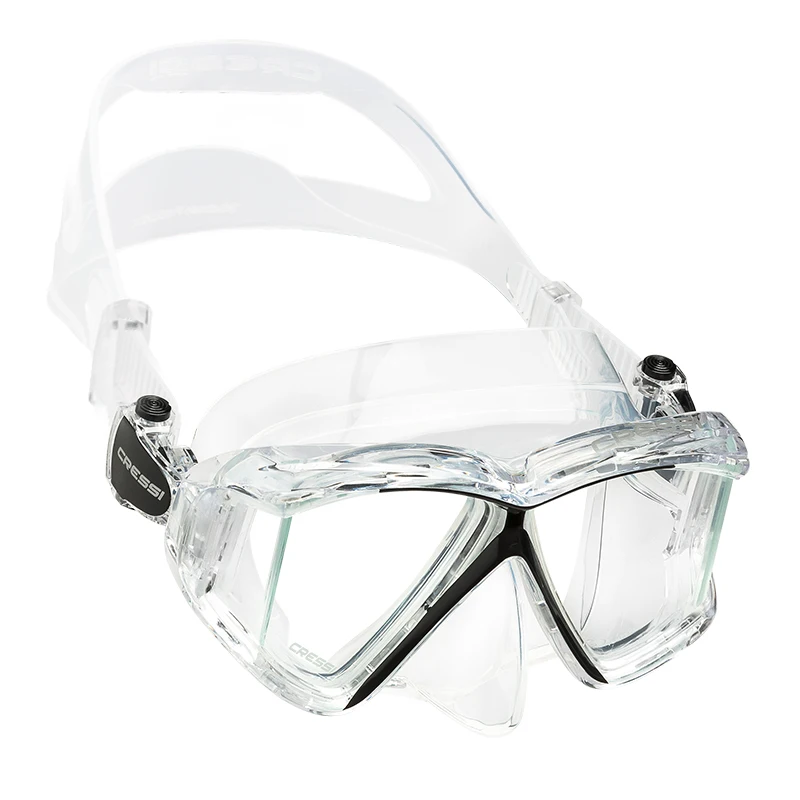 Cressi Scuba Diving Mask Swimming Snorkeling Underwater Professional Tempered Glass Lens Pano4 snorkeling diving mask diving mask diving goggles
