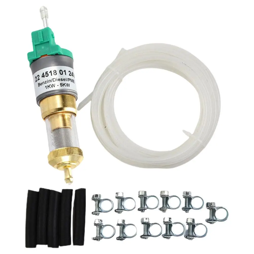 Universal Ultra Quiet 12V Diesel Heater Fuel Pump Hose Clips Set For 1KW-5KW Car Air Heater Diesel Parking Oil Pump