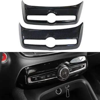 Per Volvo XC40 C40 decorazione d'interni per auto con accessori per auto in ABS, struttura in fibra di carbonio, nero lucido