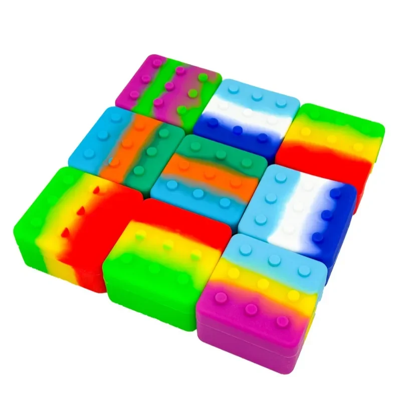 26ml Square Cigarette Paste Box Silicone Storage Box Porous Storage Portable
