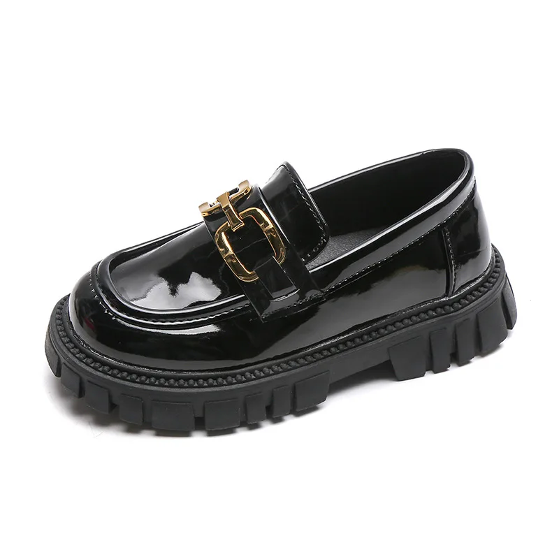 Baby Girl Boys Toddler Shoes Autumn Black Loafers Princess Fashion Casual PU School kids shoes