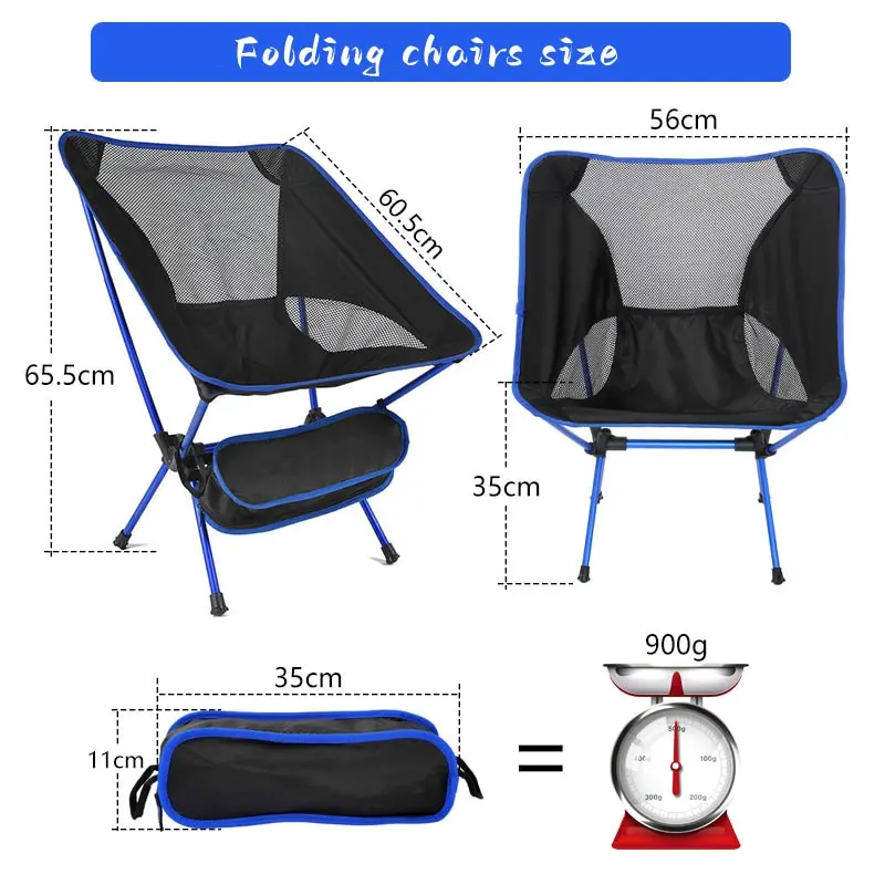 Travel Ultralight Folding Chair Superhard High Load Outdoor Camping Chair Portable Beach Hiking Picnic Seat Fishing Tool folding chair