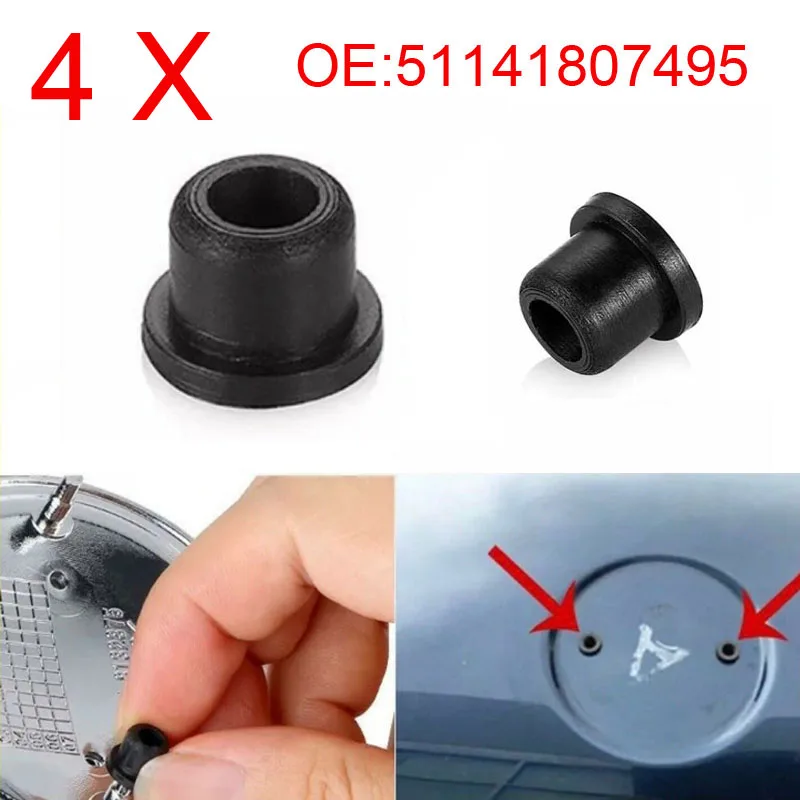 4X51141807495 Per Bmw E39 E60 E63 E65 F01 F10 Bonnet Boot Grommets Badge Stopper Emblem Lettering Grommet Adatto Per 82Mm 74Mm