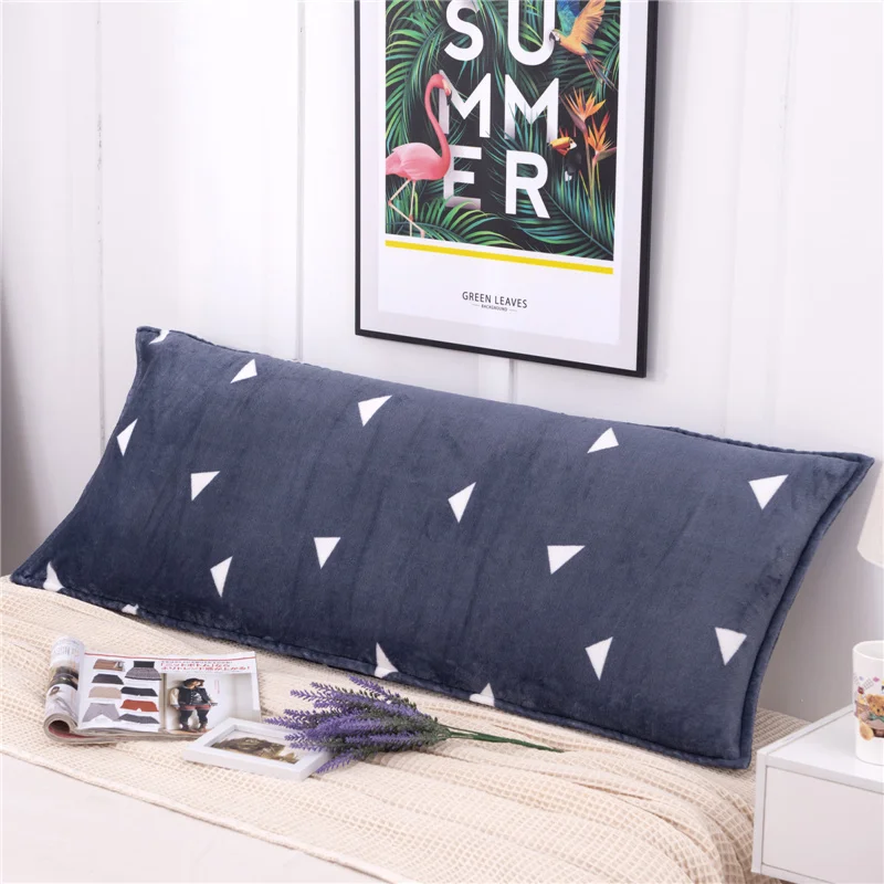 

Plush Body Pillow Case 120/150/180cm Length Floral Geometric Print Long Throw Pillow Covers Decorative Pillowcase For Bed