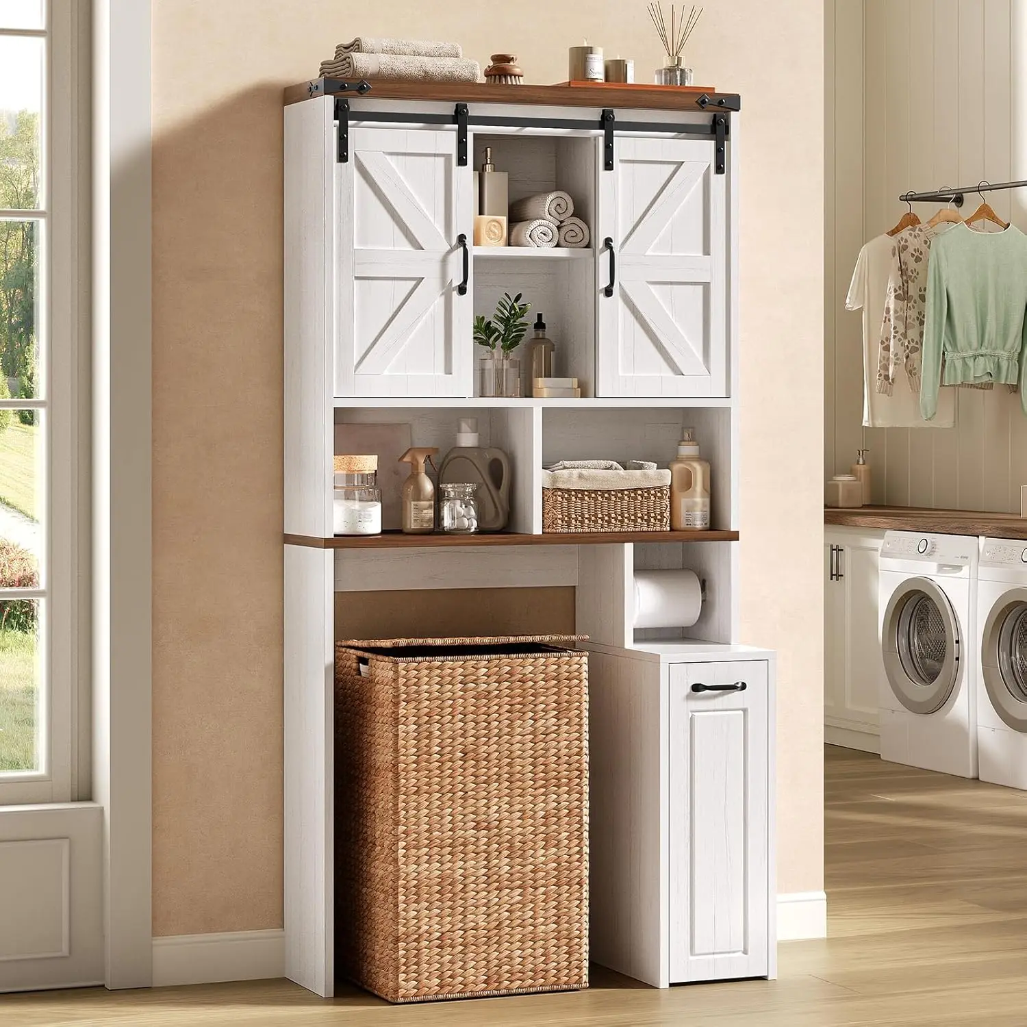 Farmhouse Over-Toilet Cabinet 4