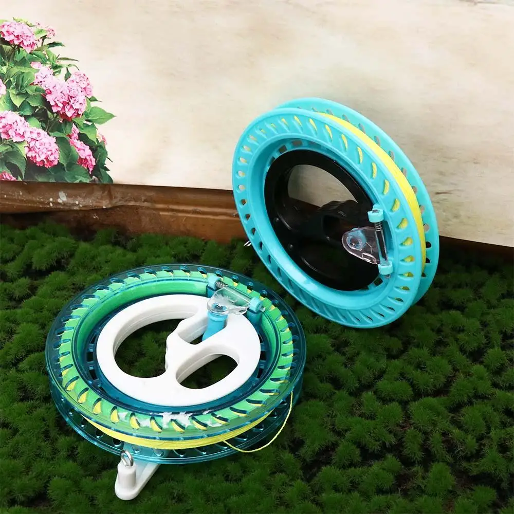 

Kite Reel Winder Fire Wheel String Flying Handle Tool String Line Outdoor Round Blue For Fying Kites 200M