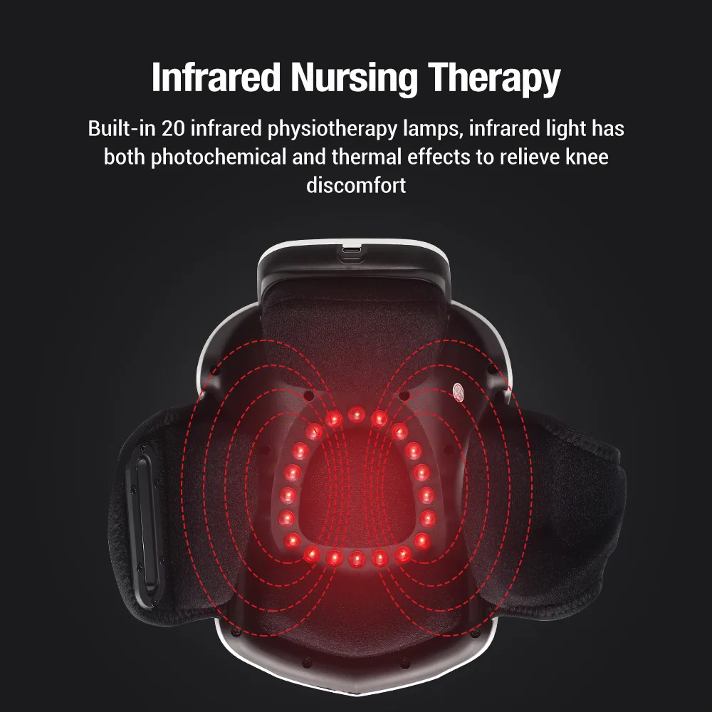 Electric Heating Knee Protective Leg Joint Infrared Therapy Vibrator Arthritis Physiotherapy Pain Relief Leg joint care tools