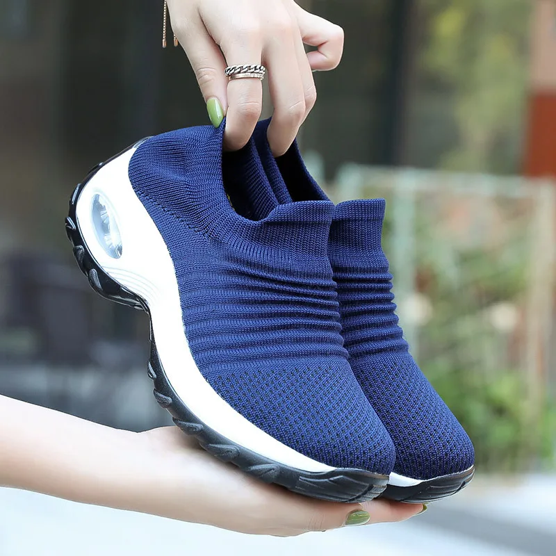 

Women's Sneakers Slip-On Breathable and Comfortable Women's Shoes Fashionable Lightweight Socks Shoes Women's Large Size Shoes