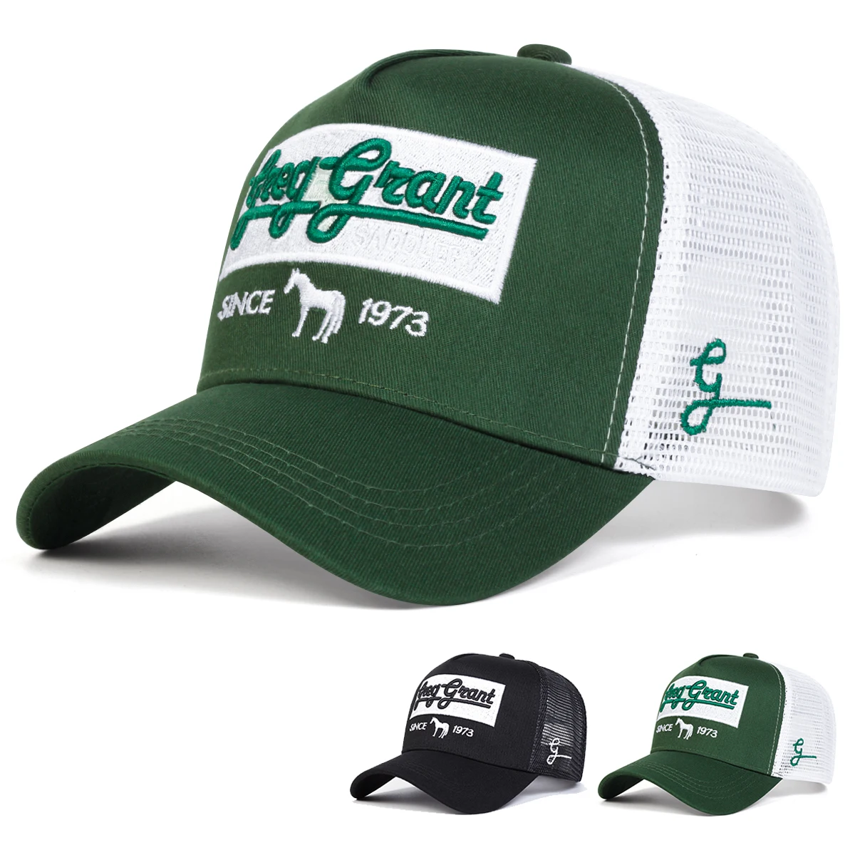 Unisex-Baseballkappen mit Buchstabenstickerei „SINCE 1973“, verstellbare Freizeithüte, Sonnenschutzhut für Frühling und Sommer im Freien – Detail 1