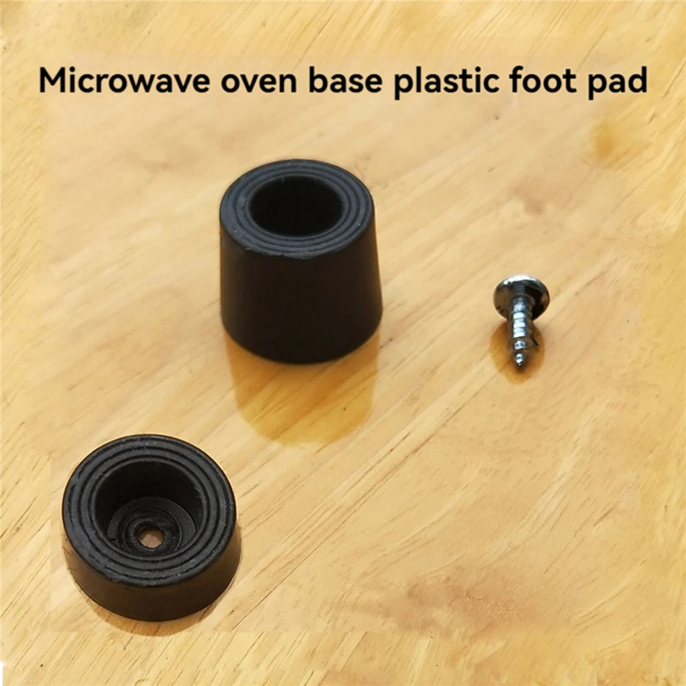 4pcs Universal Microwave Oven Base Replacement Plastic Foot Mats with Screw Fixation Style For Midea Microwave Oven Accessories