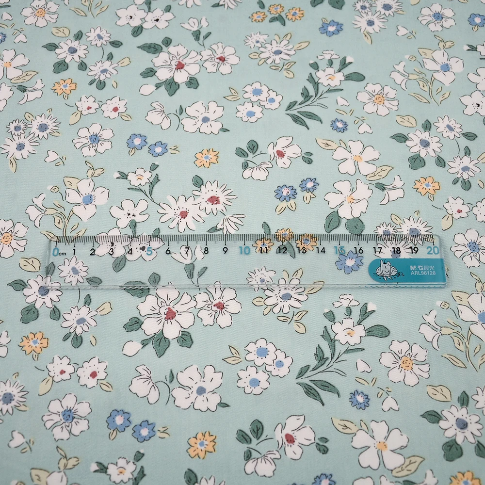 Rose Floral Baumwolle Stoff Patchwork Quilten Nähen Tuch Handwerk Bettwäsche Dekoration Teramila Stoffe Tissue Kleidung Zu Hause – Detail 6