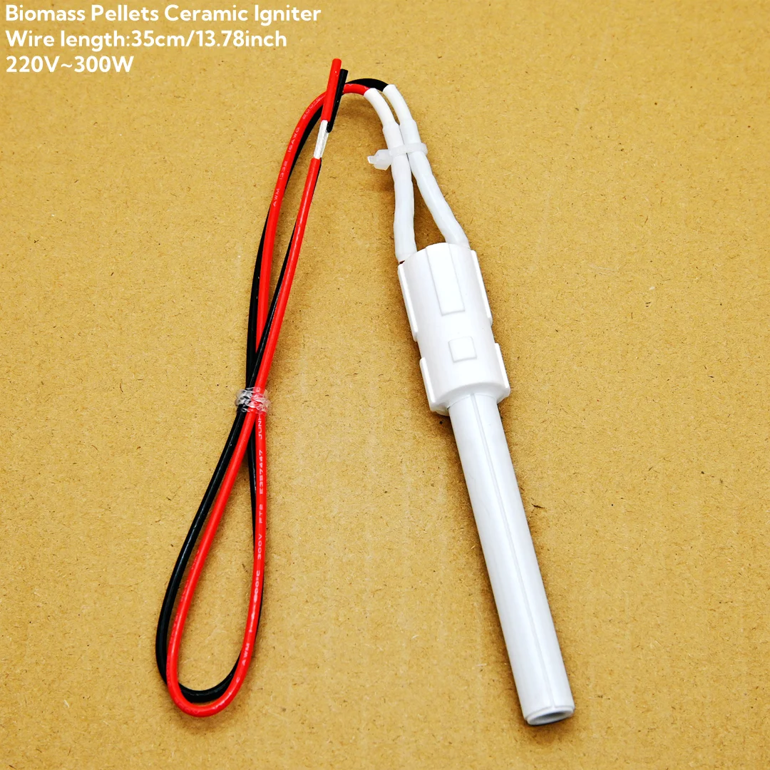 220V 300W Ceramic Igniter for Biomass Pellet Furnace Wood Pellet Stove Heating Equipment for Igniting Fireplaces Barbecue Ovens wood pellet stove part grill ignition system