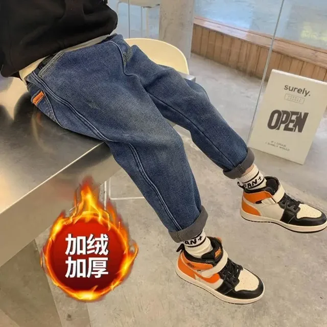 Modische, Lockere verdickte Jeans