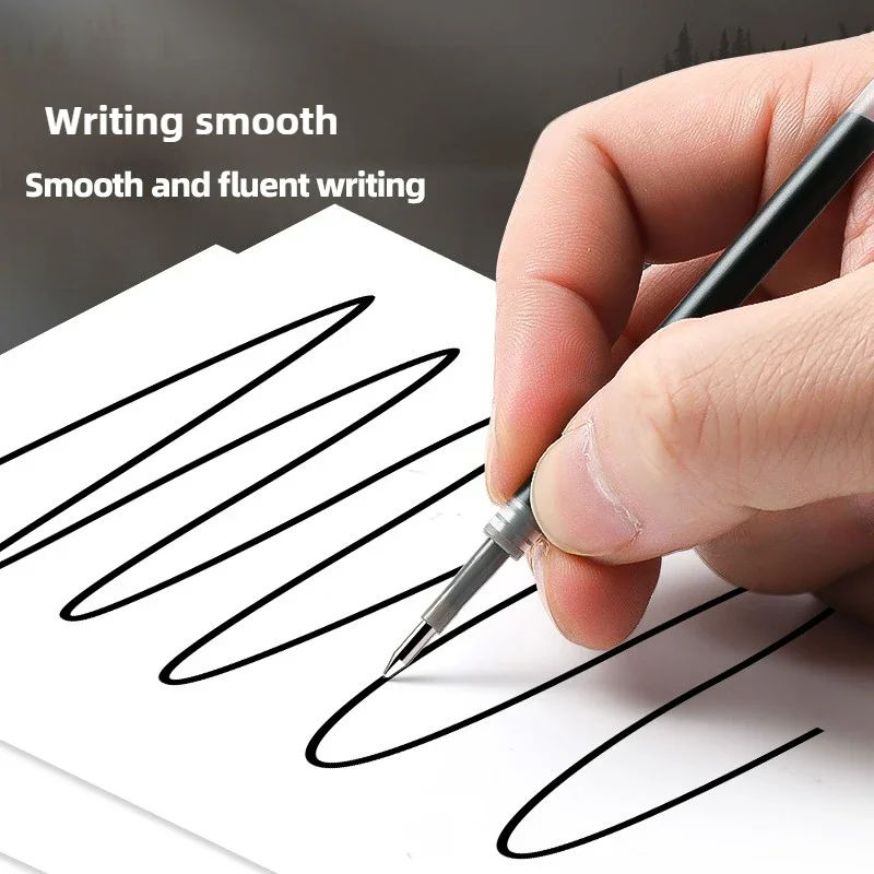 M&G G-7 Retractable Gel Pen Refills 0.7mm Black Ink for K35 0.7MM Gel Pen For Student Stationery Writing Push Type Gel Pens 4