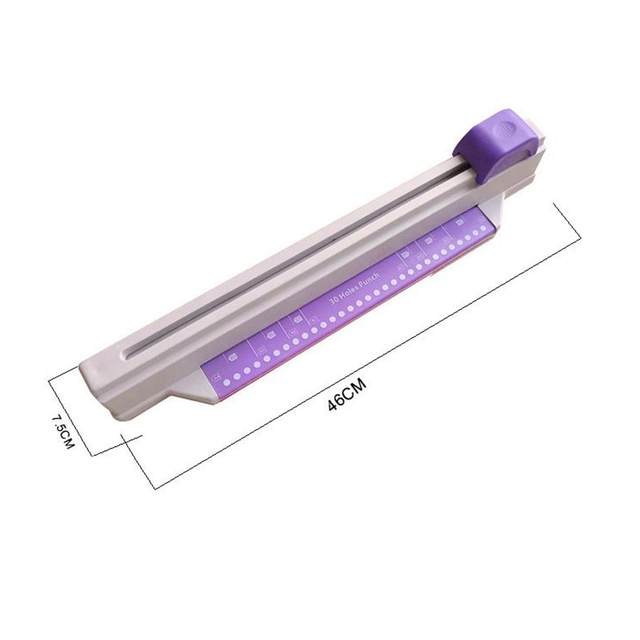 30 Hole Puncher Hand Push Hole Puncher Manual Convenient Handheld Desktop Hole Pouch A4 Paper Puncher for Classroom Office