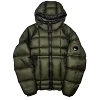 Outdoor Function Embroidery Goggles Warmth down Jaet Hooded Coat Couple Cotton Flannel Lined Stand Fit Long Sve Coat