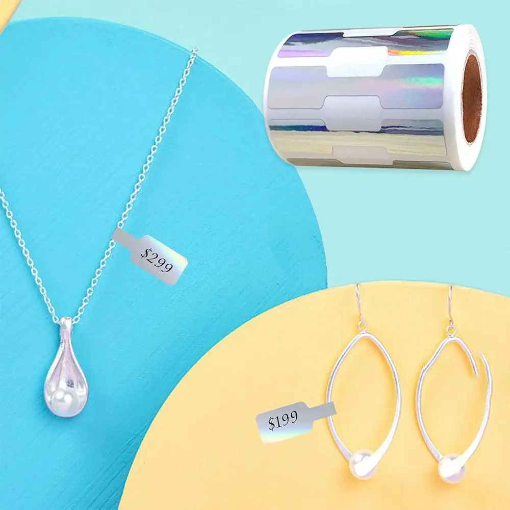 Kraft Paper Multicolor Jewelry Price Labels Display Tool