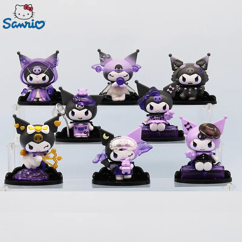 Sanrio Kuromi Lupo Mannaro Kill Blind Box Cute Cartoon Doll Trend Ornaments Cartoon Modello Periferico Giocattoli Per Bambini Regalo Di Compleanno