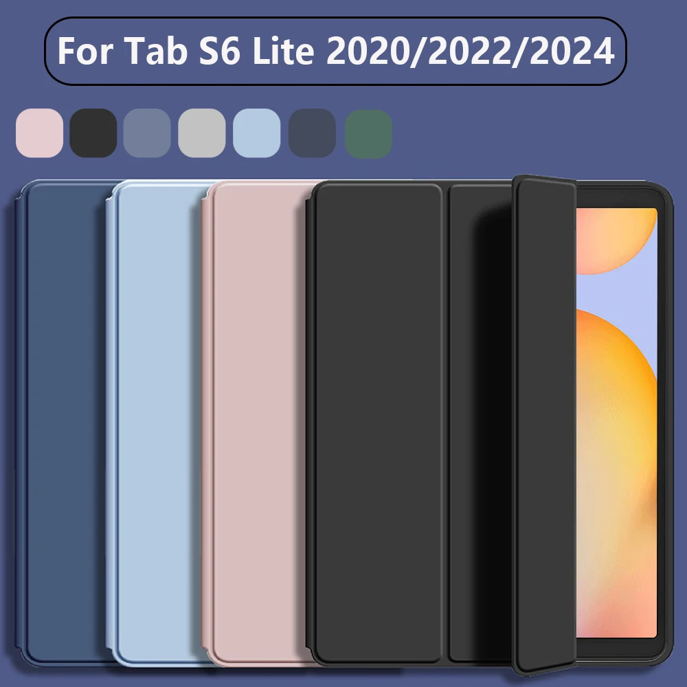 Ultra-Slim Shockproof Tablet Case with Auto Wake/Sleep & Foldable Design in Soft TPU Material