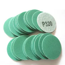 

2" 50mm Dry Wet Sandpaper PET Polyester Hook & Loop Sanding Discs Waterproof 60# - 1000# Grit Green Adhesive Polishing DIY Tool