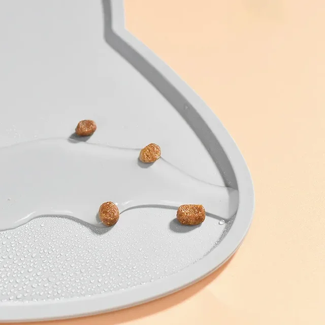 Food Grade Silicone Cat Mat Anti-dirty Easy to Clean Cats and Dog Bowl Mats Waterproof and Leak-proof Anti-slip Pad Pet Product 5