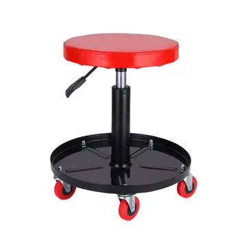 Sgabello per riparazione auto a 5 ruote Strumento di riparazione automatica Sollevamento e arrotondamento regolabile Sedile per riparazione da officina Sedile per riparazione meccanica