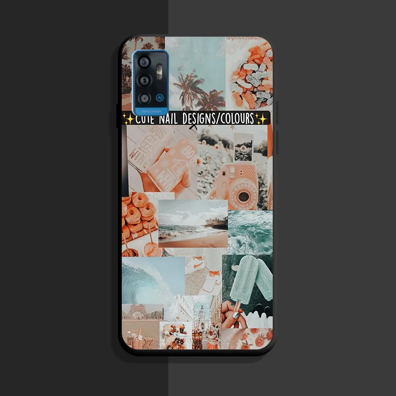 For ZTE Blade A71 Case Silicon Back Cover Phone Cases for zte blade A 71 a71 Soft Coque Fashion Cute TPU bumper Protective Bags neck pouch for phone Cases & Covers