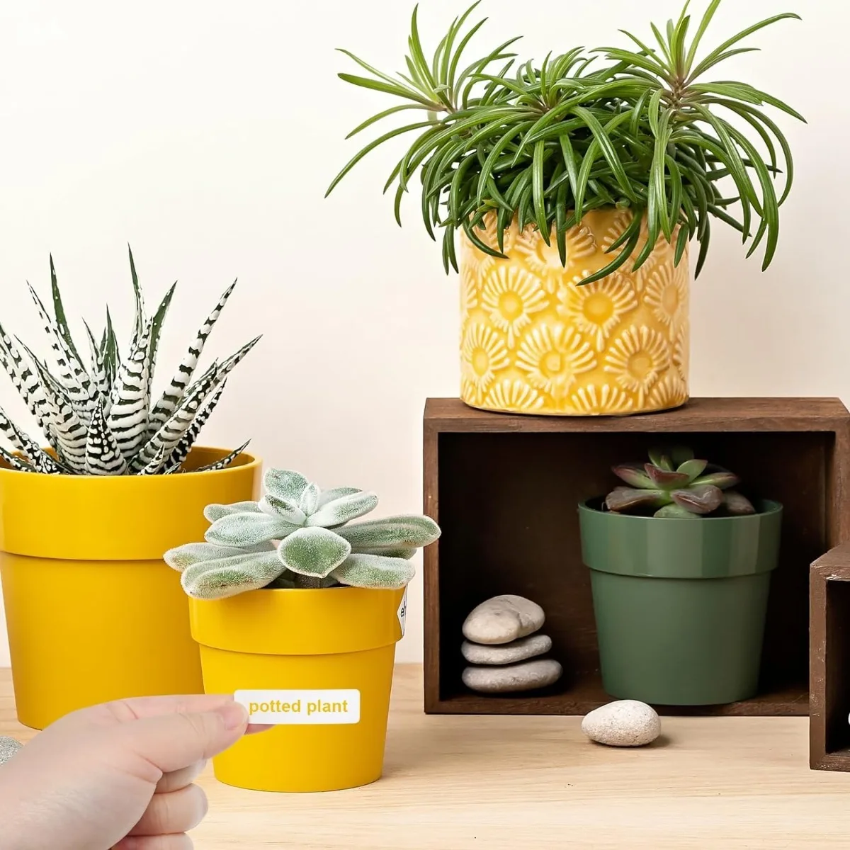 Label Maker Tape, 15mm x 30mm,210Labels/Roll, White Sticker Thermal Paper, Household Storage Labels, Self-Adhesive Label Tape