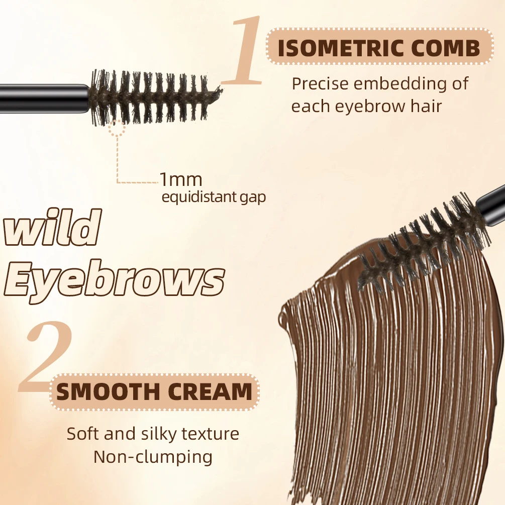 4 Colors Matte Eyebrow Gel Tint Waterproof Makeup Natural High Pigment Eyebrow Enhancer Eyebrow Cream Brow Sculpt Lift Cosmetics 2
