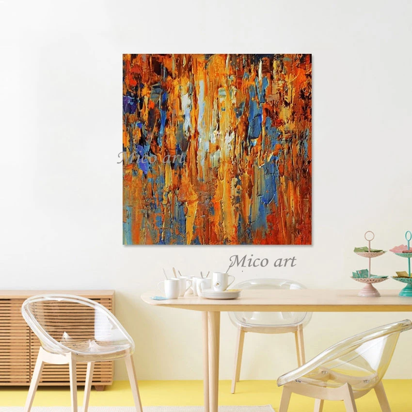 

Abstract Oil Paintings Art Crafts Acrylic Texture Wall Canvas Roll Picture Frameless Hand Drawing The Composition Is Clever